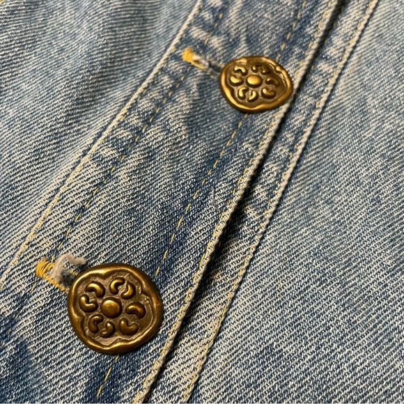 Vintage 80’s Cache’ crop beaded denim tapestry jacket - Picture 8 of 10